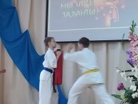 Школа карате с показательным выступлением в 19 -й школе Минска
