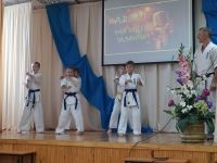 Школа карате с показательным выступлением в 19 -й школе Минска