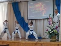 Школа карате с показательным выступлением в 19 -й школе Минска