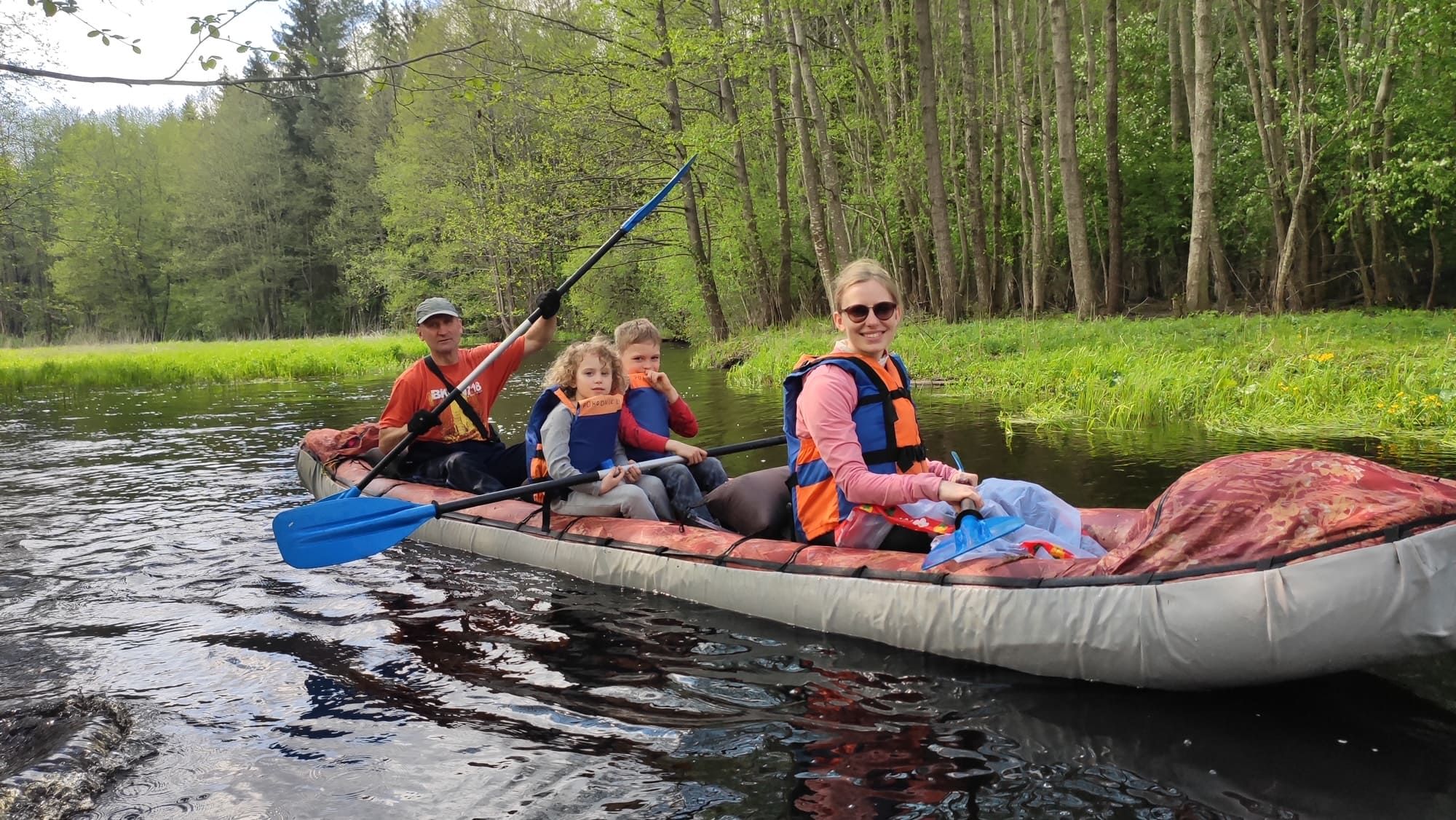 Поход на байдарках Школы Мужества в мае 2021