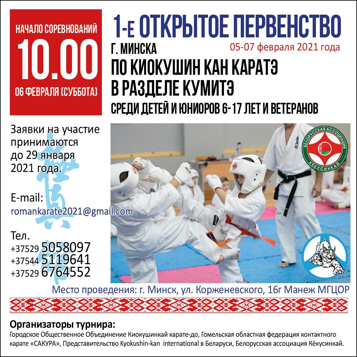 "Школа Мужества" в первенстве по киокушин кан каратэ-до в Минске